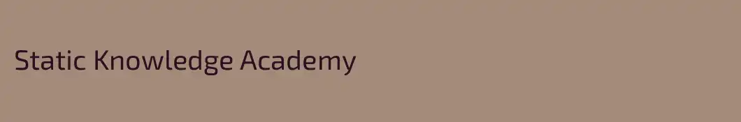 Static Knowledge Academy